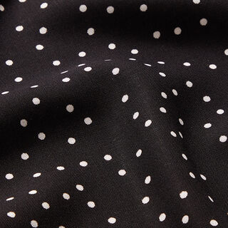 Tissu léger en viscose à petits points – noir/blanc, 