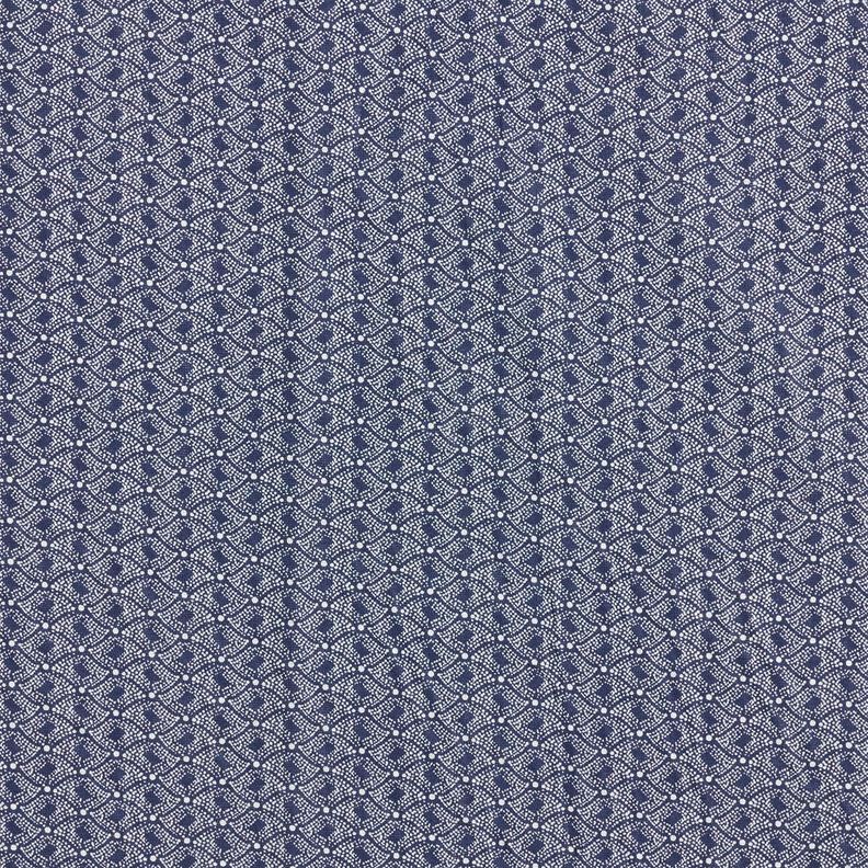 Tissu en coton Losanges abstraits – bleu marine,  image number 1