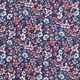 Tissu en coton Cretonne Petites fleurs – homard/bleu marine,  thumbnail number 1