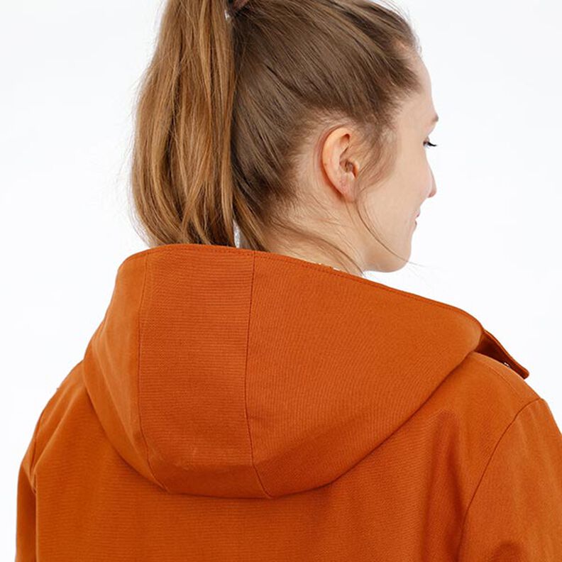 FRAU KARO - Parka à capuche doublée avec poches plaquées, Studio Schnittreif  | XS -  XXL,  image number 4