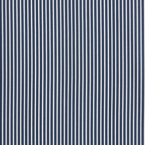 Popeline coton Rayures – bleu marine/blanc, 