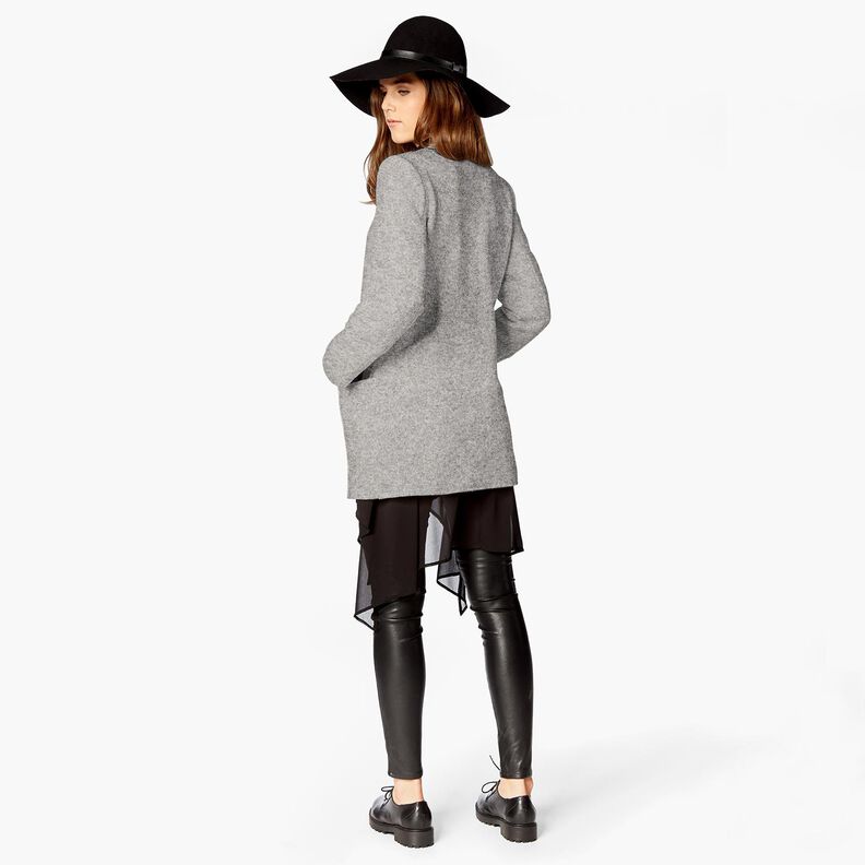 Polaire de laine pure laine vierge Chiné – gris,  image number 5