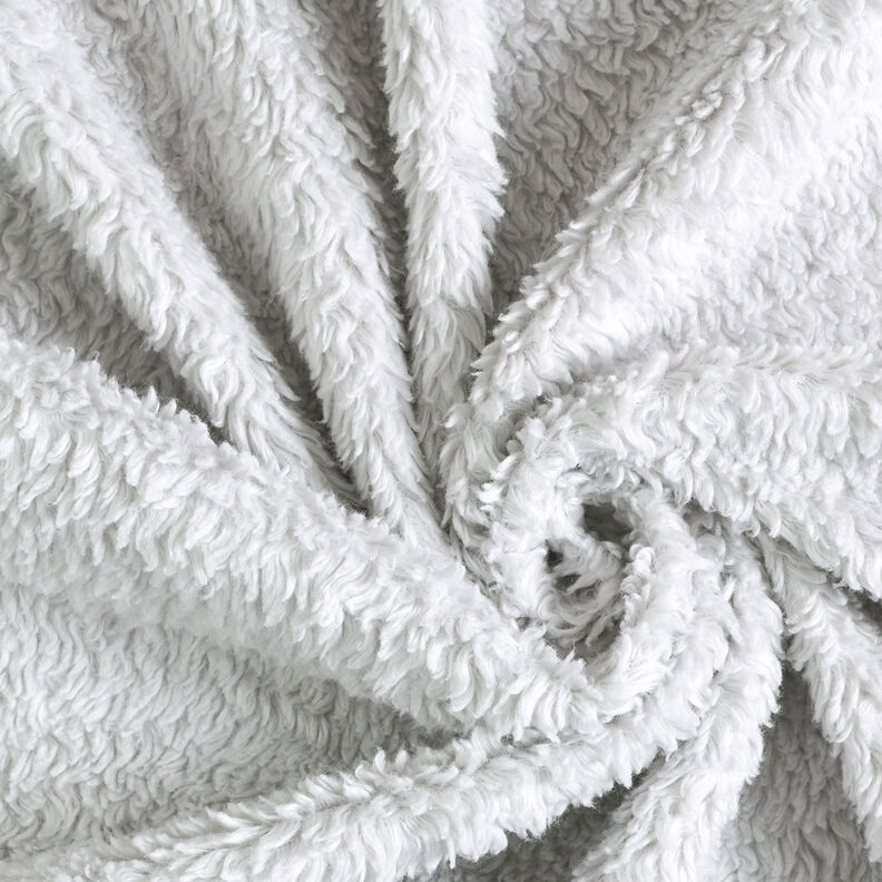 Sherpa Coton mélangé Uni – argent,  image number 3
