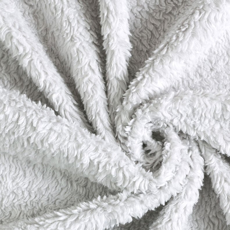 Sherpa Coton mélangé Uni – argent, image number 3