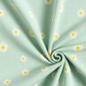 Jersey gaufré marguerites – menthe clair,  thumbnail number 3
