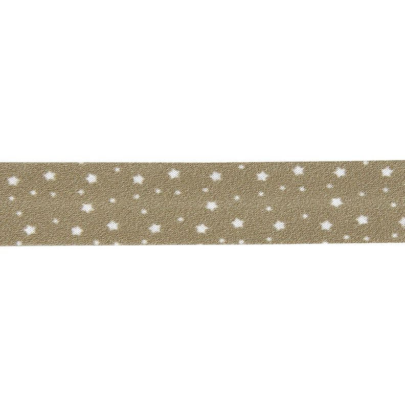 Biais étoiles Coton bio [20 mm] – kaki,  image number 1