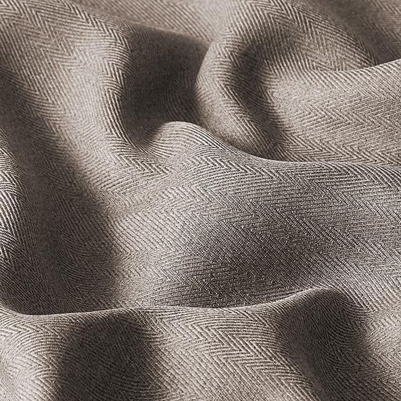 Tissu occultant Chevrons – taupe | Reste 50cm,  image number 2