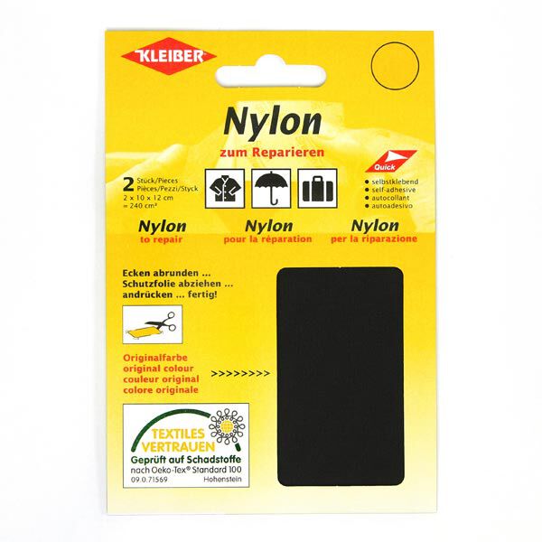 Patchs nylon – noir,  image number 1