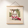 Tissu de décoration Gobelin VW Bulli – nature/rouge,  thumbnail number 8
