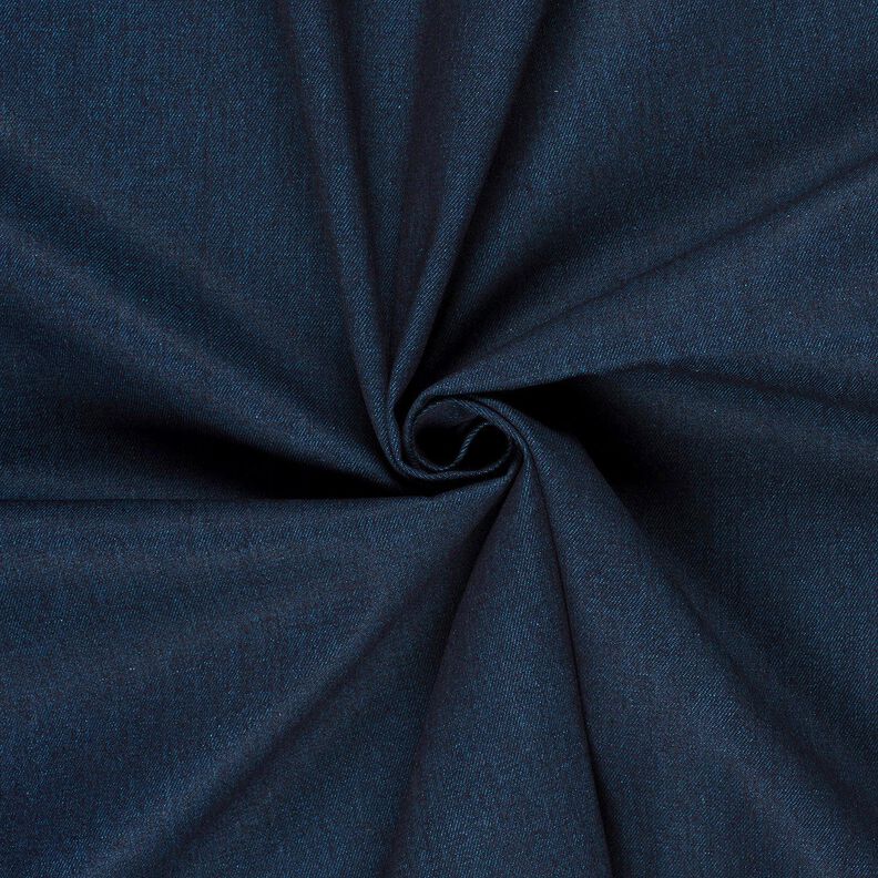 Denim de coton mélangé – bleu océan,  image number 1
