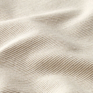 Tissu déco semi-panama nervuré en coton recyclé – nature | Reste 50cm, 