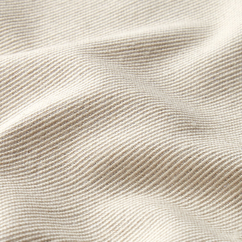 Tissu déco semi-panama nervuré en coton recyclé – nature,  image number 2