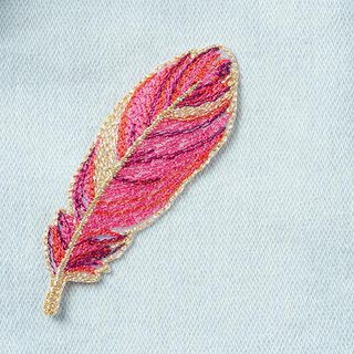 Application Plume [2,3 x 7 cm] - rose vif, 