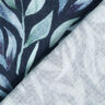 Tissu double gaze de coton Feuilles aquarelle Impression numérique – bleu marine,  thumbnail number 4