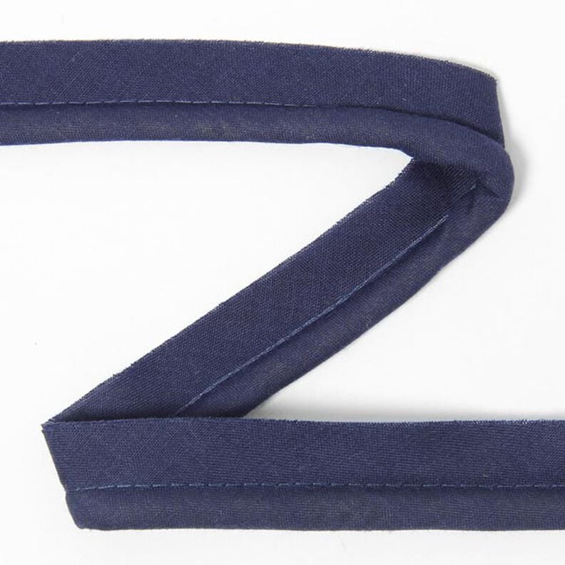 Galon passepoil en coton [20 mm] - bleu marine,  image number 1