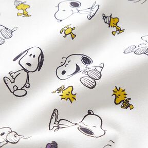 Popeline coton tissu sous licence Snoopy & Woodstock | Peanuts ™ – blanc, 