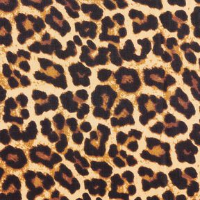 Tissu viscose Léopard – beige/noir, 