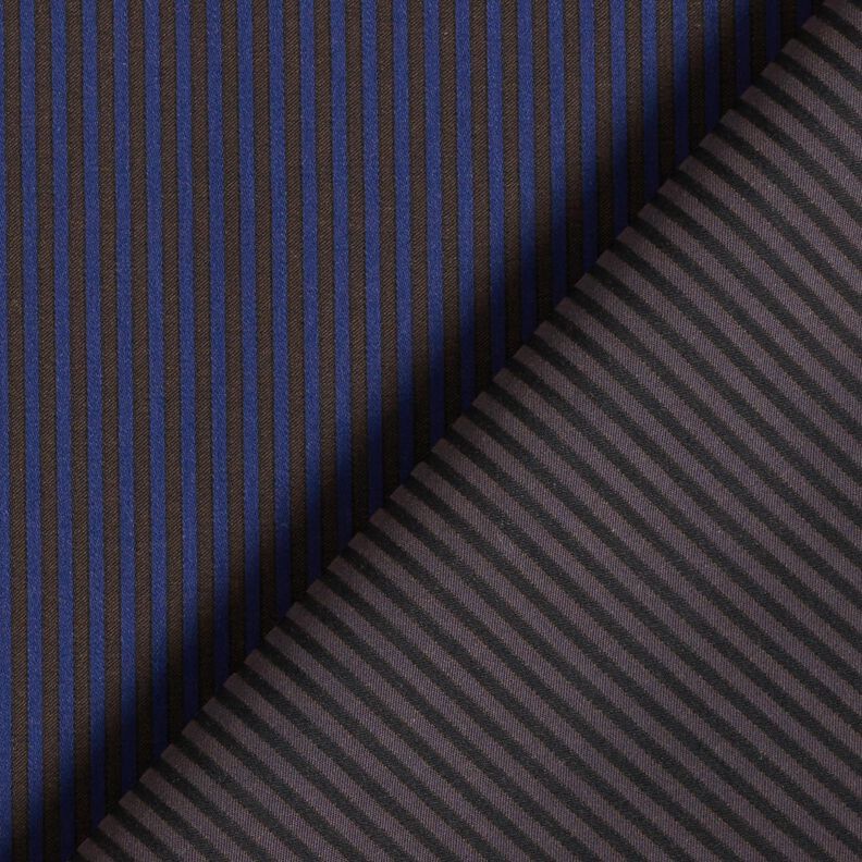 Tissu pour chemise à rayures – bleu marine/marron, image number 4