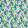 Coton enduit Pastellblumen | Poppy Fabrics – vert herbe/rose,  thumbnail number 1
