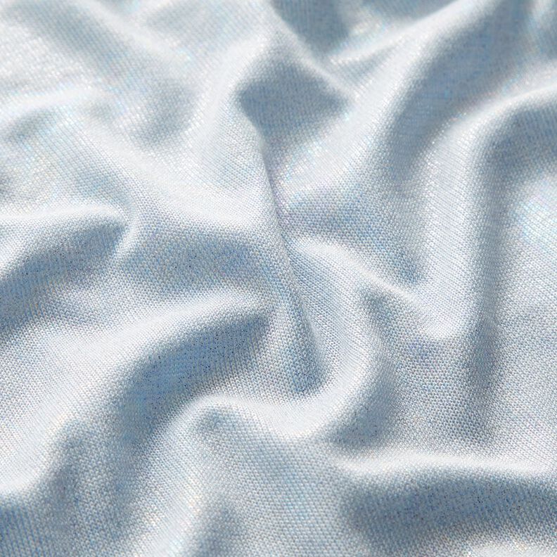 Tricot fin chiné effet brillant – bleu clair, image number 2