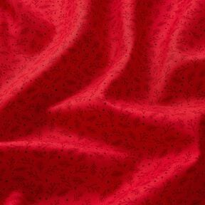 Tissu en coton Popeline Branches festives – rouge foncé, 