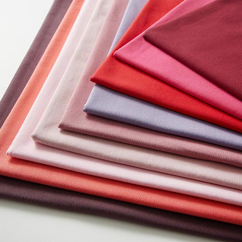 Jersey coton Medium uni – aubergine,  image number 11