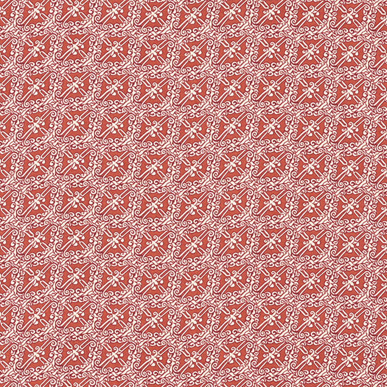 Satin de polyester Losanges cachemire – cuivre, image number 1