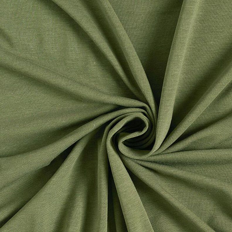 Bambou Jersey viscose Uni – olive,  image number 1