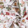 Tissu de décoration Canvas Village d'hiver – blanc/rouge foncé,  thumbnail number 3