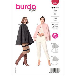 Cape, Burda 6063 | 34-44, 