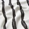 Tissu de décoration Semi-panama Rayures ondulées – noir/ivoire,  thumbnail number 2