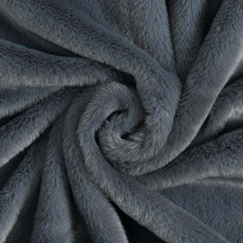 fourrure synthétique de haute qualité monochrome – gris bleu,  image number 1