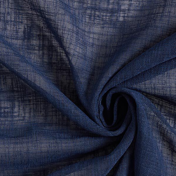 Tissu pour rideaux Voile Ibiza 295 cm – bleu marine,  image number 1
