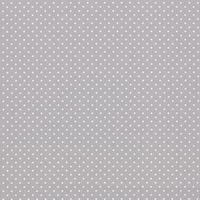 Popeline coton Petits pois – gris/blanc, 