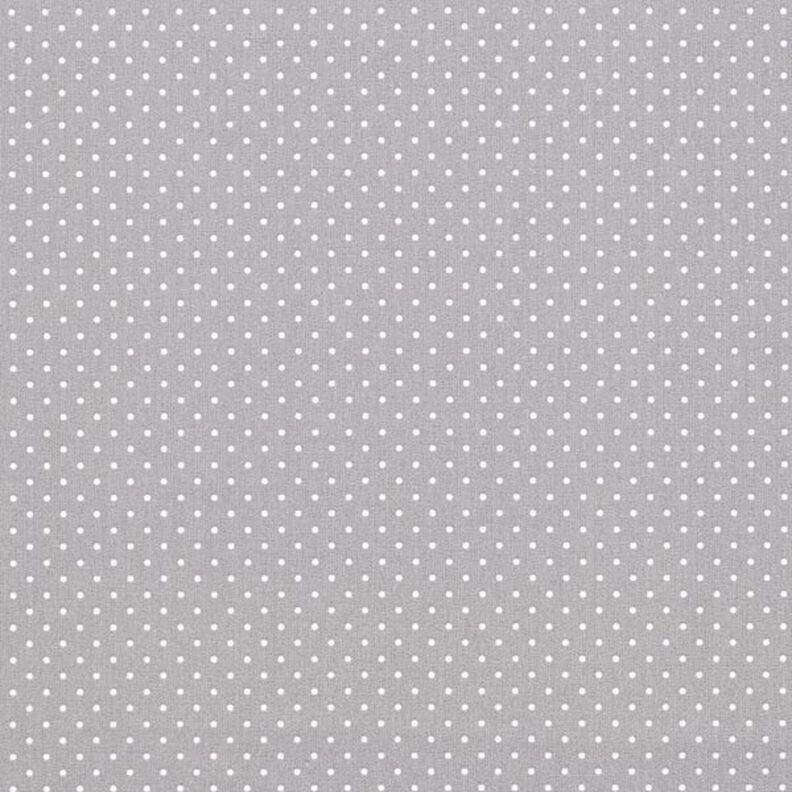 Popeline coton Petits pois – gris/blanc,  image number 1