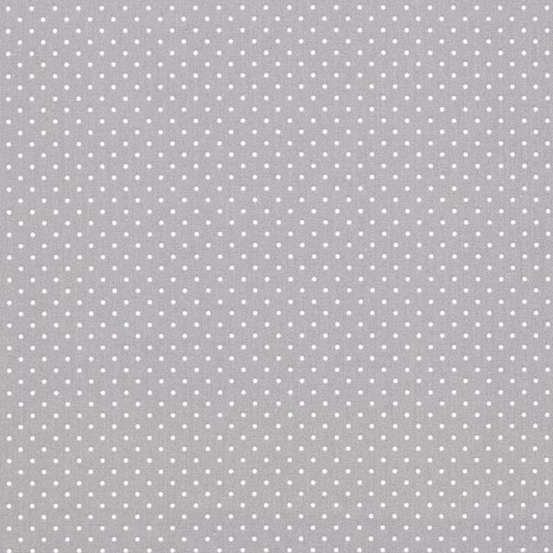 Popeline coton Petits pois – gris/blanc,  image number 1