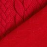 Jersey jacquard Cloqué Torsades – rouge,  thumbnail number 4