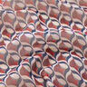 Mousseline de soie Motif rétro – blanc/rouge foncé,  thumbnail number 2