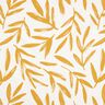 Tissu de décoration Semi-panama Feuilles minimalistes – moutarde/nature,  thumbnail number 1