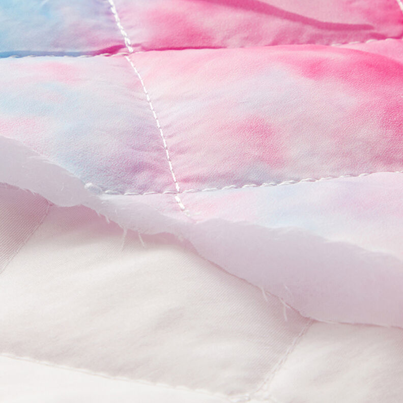 Tissu matelassé Dégradé arc-en-ciel – blanc/mélange de couleurs,  image number 7