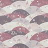 Tissu de décoration Semi-panama Animaux de la forêt – vieux rose clair/greige,  thumbnail number 1