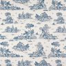 Tissu de décoration Semi-panama Pique-nique de berger – bleu jean/nature,  thumbnail number 1