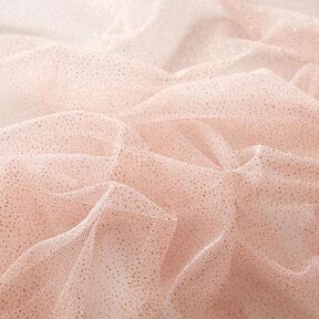 Tissu tulle scintillant – rose clair/or, 