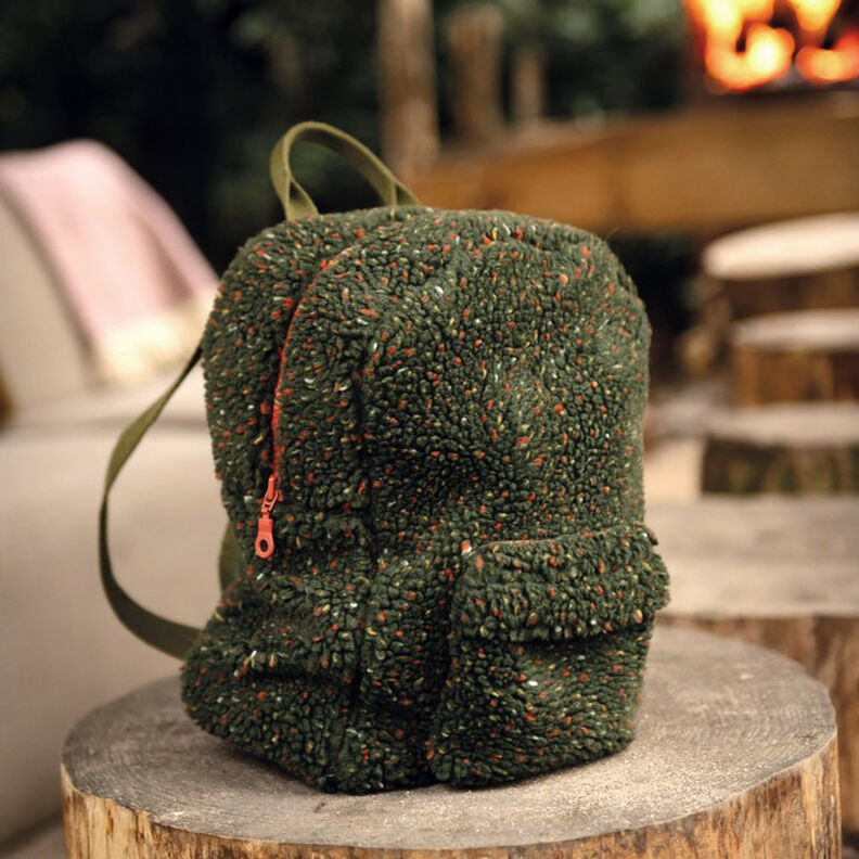 Ourson Tweed Chiné | Poppy Fabrics – vert foncé, image number 6