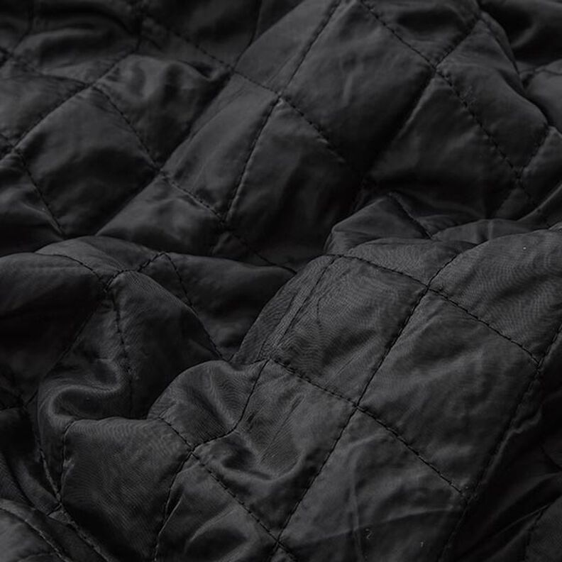 Doublure matelassée en losanges – noir,  image number 3