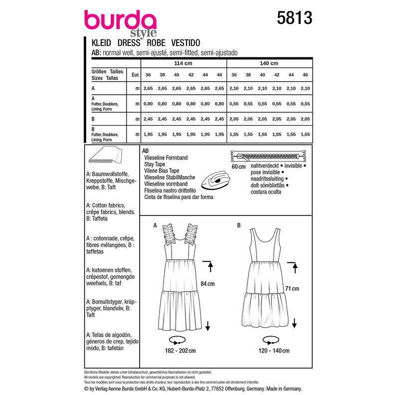 Robe | Burda 5813 | 36-46, image number 9