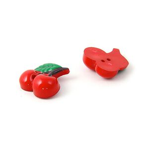Bouton en plastique, cerise 48, 
