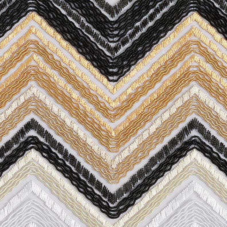 Tulle Zigzag – marron clair/noir, image number 7