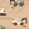 Popeline coton Excavateurs et tracteurs | Poppy Fabrics – beige,  thumbnail number 2