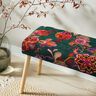 Velours de décoration Vrilles florales – sapin bleu/rosé,  thumbnail number 7